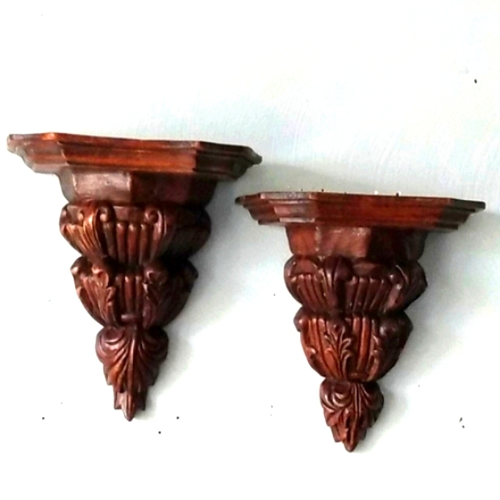 Handcarved shelves